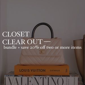 CLOSET CLEAR OUT!! 20% OFF!